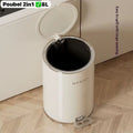 Poubelle 8 litres avec pédalier