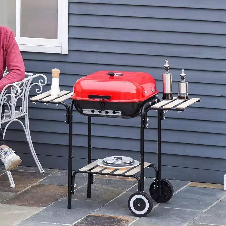 Barbecue extérieur avec plateau a charbon