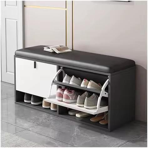 Poufe avec rangement chaussures très classe
