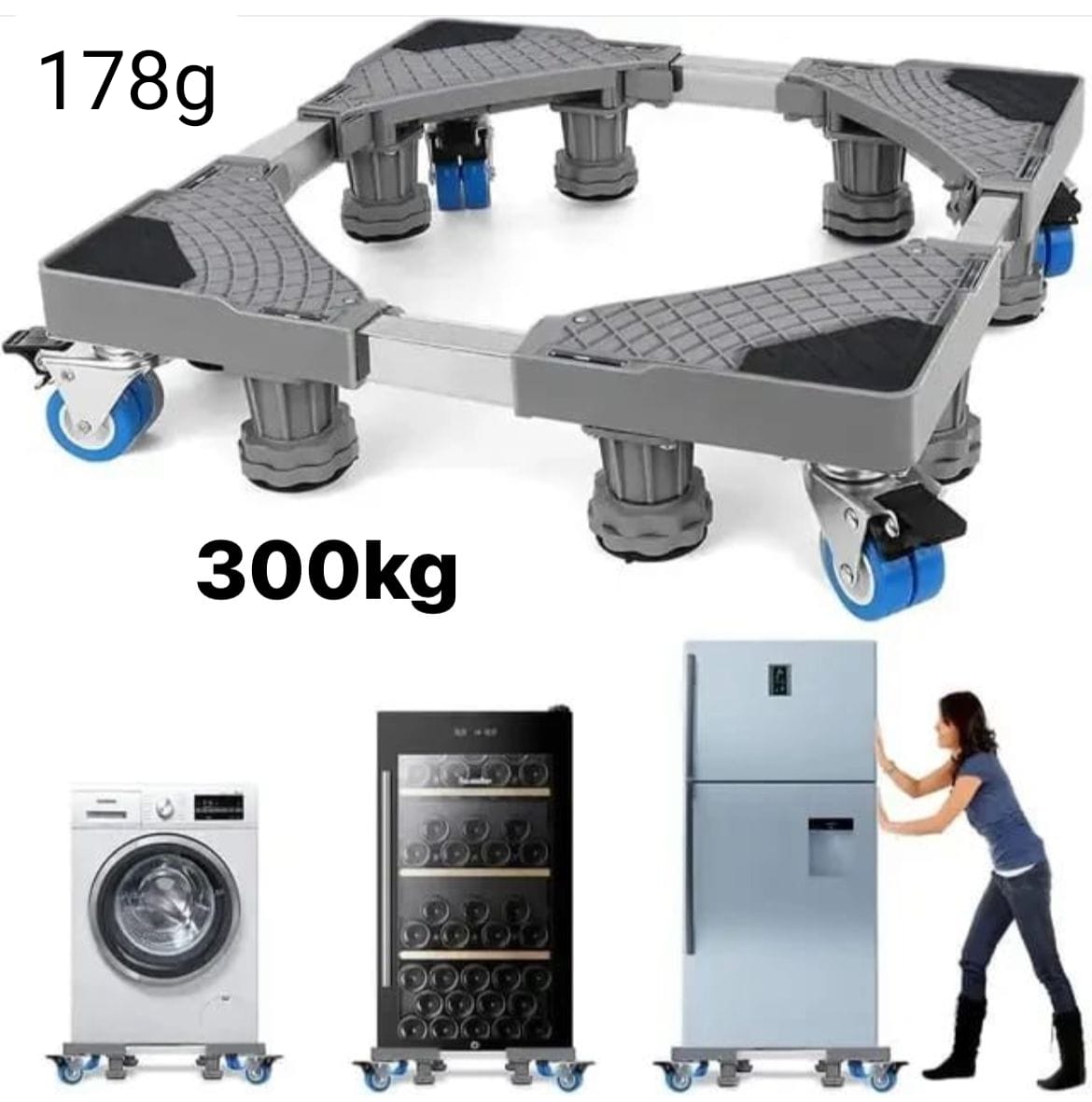 Support frigo et machine à laver 300kg