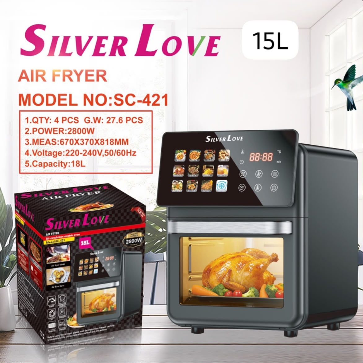 Aire frayeur tactile 15 litres