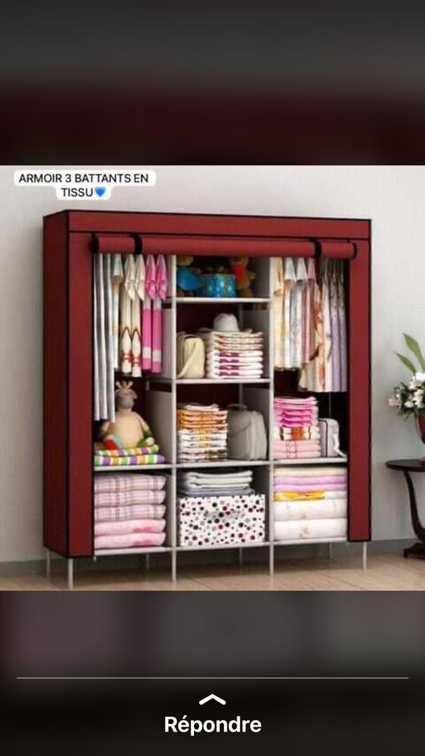 Armoire en tissu 3 Battants