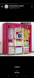 Armoire en tissu 3 Battants
