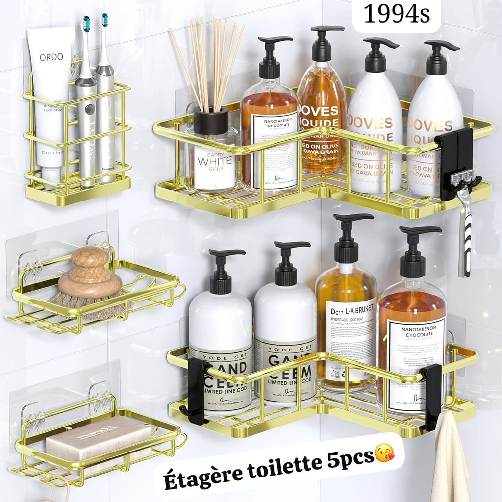 Étagère salle de bain 5 pièces