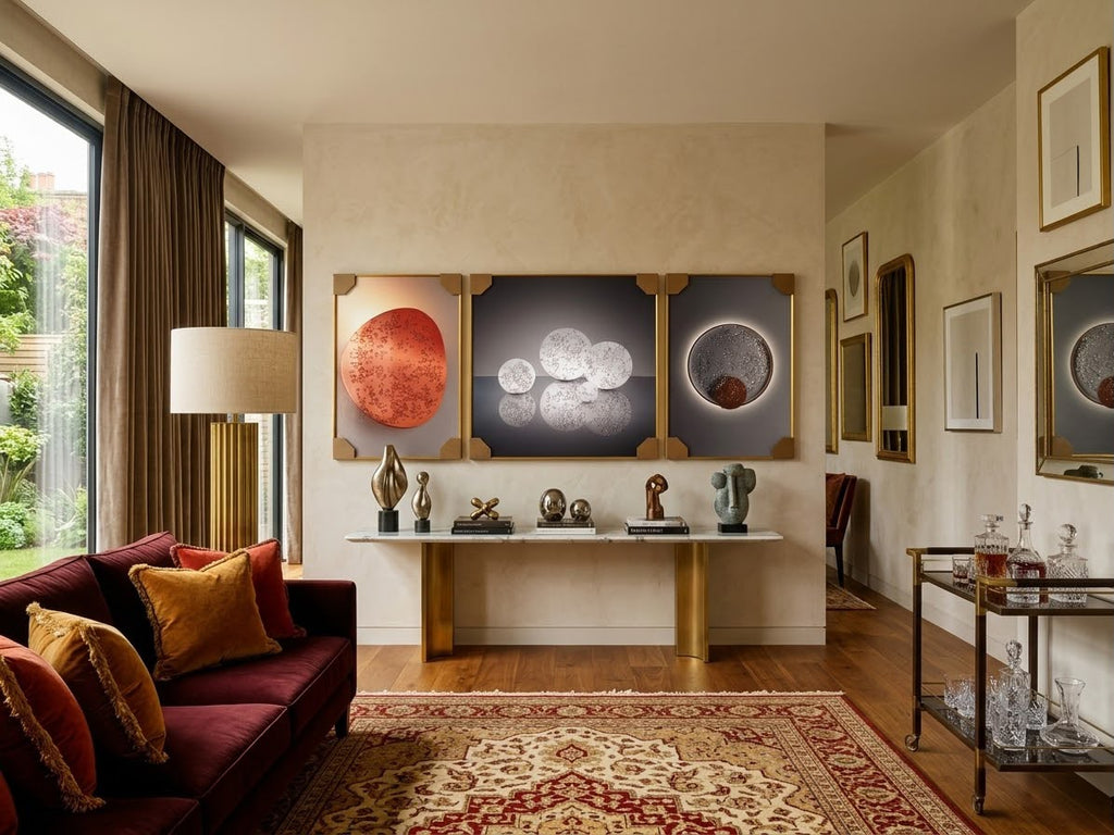 3 tableaux décoratifs en enluminieume