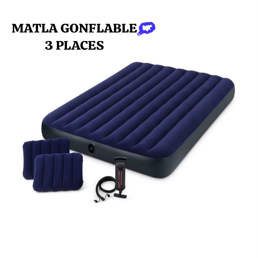 Matelas gonflable 3 places