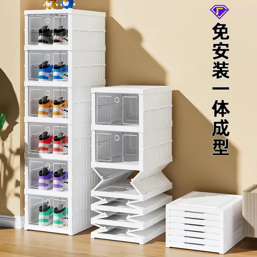 Rangement chaussures 6 niveaux en plastique