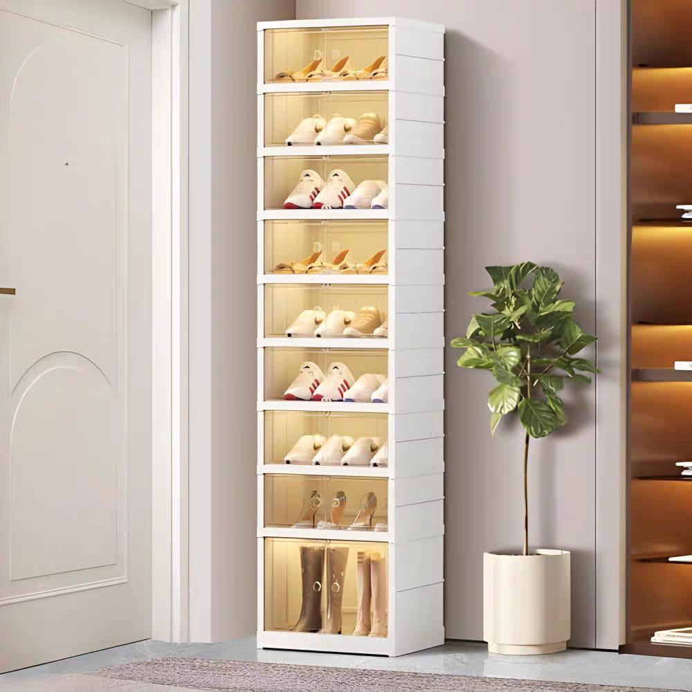 Rangement chaussures 6 niveaux en plastique