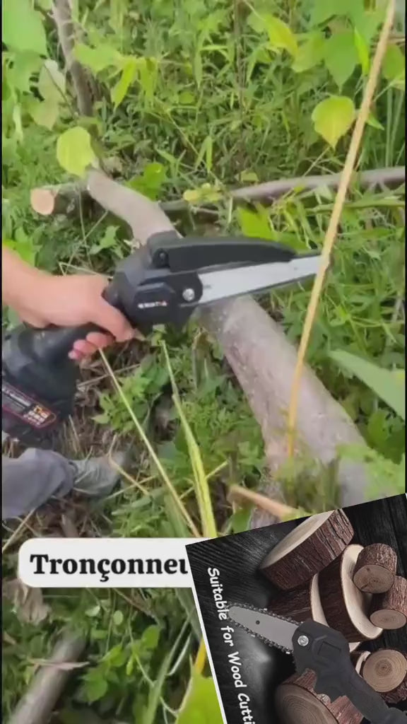 Tronçonneuse rechargeable très pratique