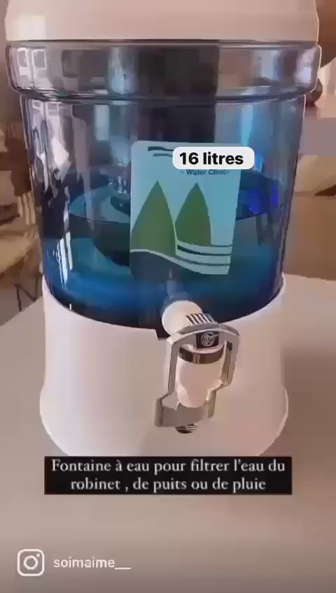 Fontaine+ filtre a eau 16 litres