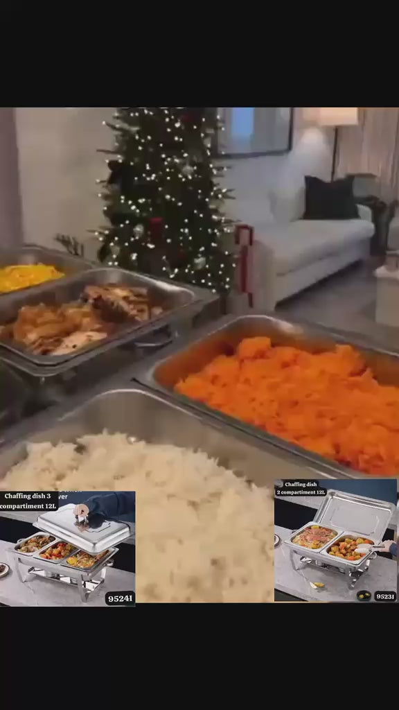 Chaffing dish 12 litres 3 compartiments