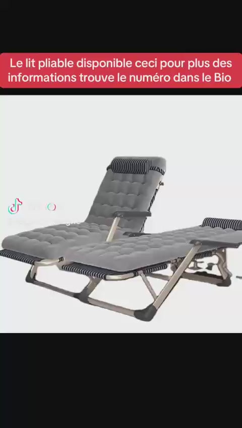 Chaise pliante avec housse